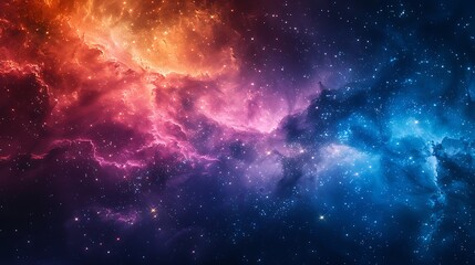 Obraz premium Watercolor painted stars in soft hues scattered across a textured paper background. The design showcases a blend of blues, purples, and pinks, with the texture of the paper adding a tactile element.