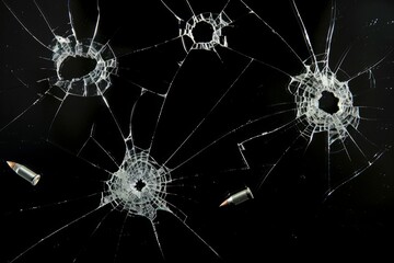 Bullet Holes in Glass
