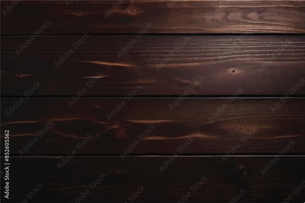 Wall mural Wood texture. Rich wooden plank texture with natural grain patterns. Dark Brown Wood texture. Wood texture, wood background. dark wood planks background. dark wood texture.  - Wall murals