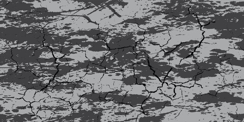 Worn down wallpaper pattern design in style grunge. Distressed overlay texture design. Vector illustration.