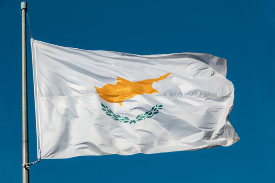 The national flag of Cyprus
