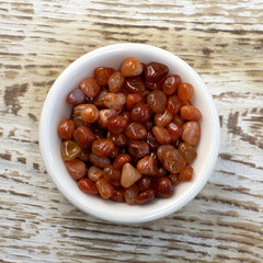Cornelian geode stone as nice background. Beautiful natural crystal gemstone