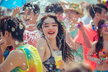 South Korean 'Water Bomb' festival: young people enjoying thrilling music and 'water fights' in the height of summer