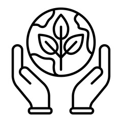 Friendly Environment icon. outline icon
