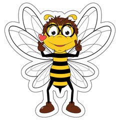 Cute Bee Cartoon