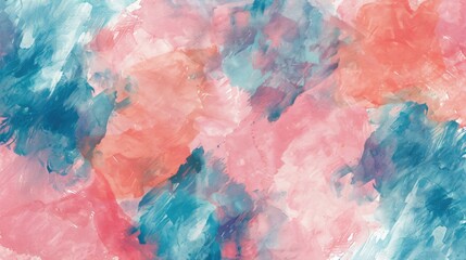 Artistic abstract painted background created through handcrafted watercolor texture seamless pattern