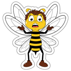 Cute Bee Cartoon