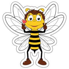 Cute Bee cartoon