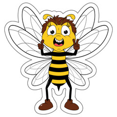 Cute Bee Cartoon