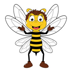 Cute Bee Cartoon