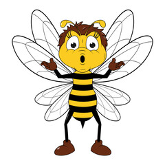 Cute Bee Cartoon