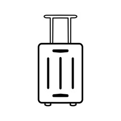 travel bag icon. holiday, baggage and baggage symbols. isolated vector image in simple style