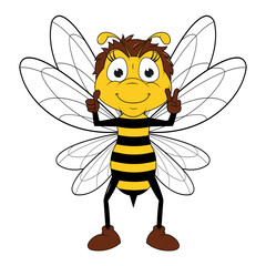 Cute Bee Cartoon