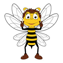 Cute Bee Cartoon