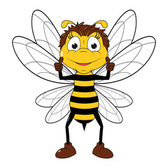 Cute Bee Cartoon