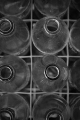 Close-up of glass bottles