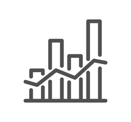 Analysis related icon outline and linear vector.

