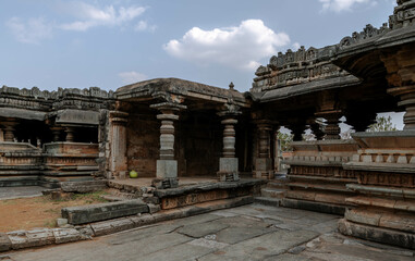 Fototapeta premium Veera Narayan Temple or Veeranarayana Temple in Belavadi. Karnataka. India