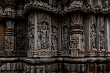 Obraz premium Veera Narayan Temple or Veeranarayana Temple in Belavadi. Karnataka. India
