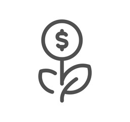 Environmental social governance related icon outline and linear vector.
