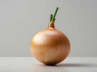 onion on a wooden table