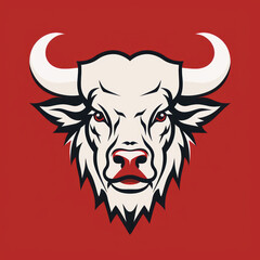 animal icon and logo on a white background Created with Generative AI technology