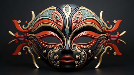 Naklejka premium venetian carnival mask