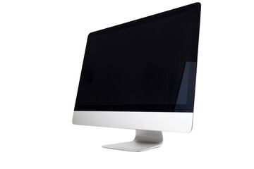 Sleek and modern desktop computer monitor with a large screen and minimalist design, perfect for professional and home use.