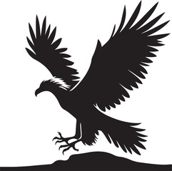 Bird silhouette vector illustration
