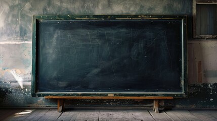 Antique chalkboard with room for writing