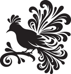 Bird silhouette vector illustration