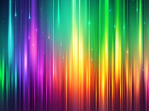Light Trails In Motion. Colorful Background With Bright Rays Of Light.