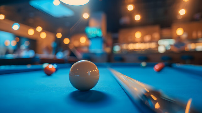A pool team training session in a private club with members practicing various shots and techniques.