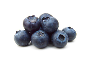 Bue berry on white background