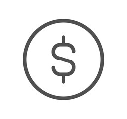 Currency related icon outline and linear vector.
