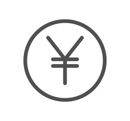 Currency related icon outline and linear vector.
