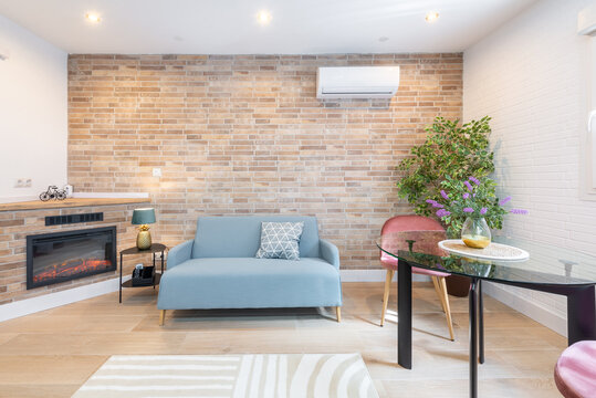 Elegant contemporary room with harmonious interior design