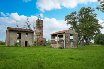 Fototapeta premium old abandoned furnace