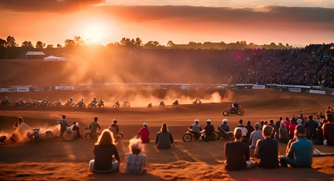 Motocross show or competition.