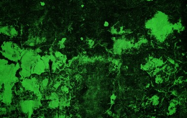 The background is made of green patterned concrete. Dark abstract green stone concrete paper texture background panorama banner long, with space for text