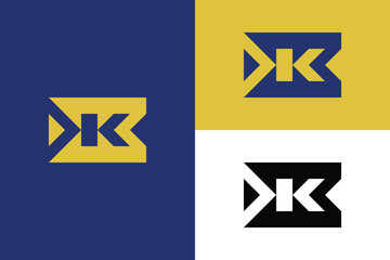 simple and modern letter k logo,suitable for clothing brand logos or fashion logos, Logo Modernism.