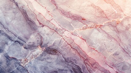 Naklejka premium Abstract marble texture with pink, purple, and beige veins