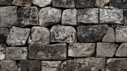 Fototapeta premium a stone wall made up of many different types of rocks