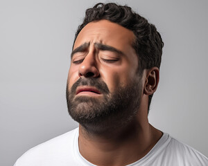 Obraz premium Emotional portrait of man.