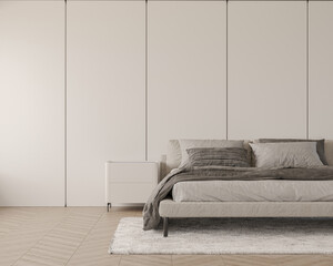 Bedroom interior design.3D rendering