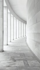 An ultra-sharp photo of minimalist Romanesque architecture a background image