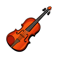 Fototapeta premium violin isolated on white 