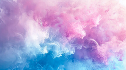 pink and blue pastel background. soft and sweet texture of watercolor clouds for wallpaper and banner.