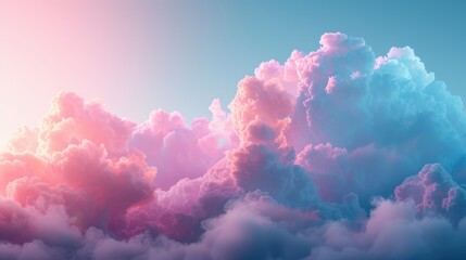 pink and blue pastel background. soft and sweet texture of watercolor clouds for wallpaper and...