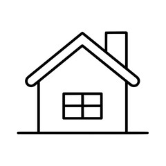 home outline, line art house, line art print, HOUSE clipart, cute house svg, lake house svg, Line Art, house, home, icon, building, estate, symbol, construction, architecture, vector, real, roof, wind